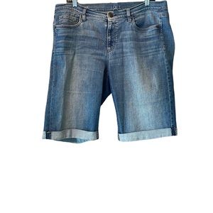 Loft denim Bermuda shorts